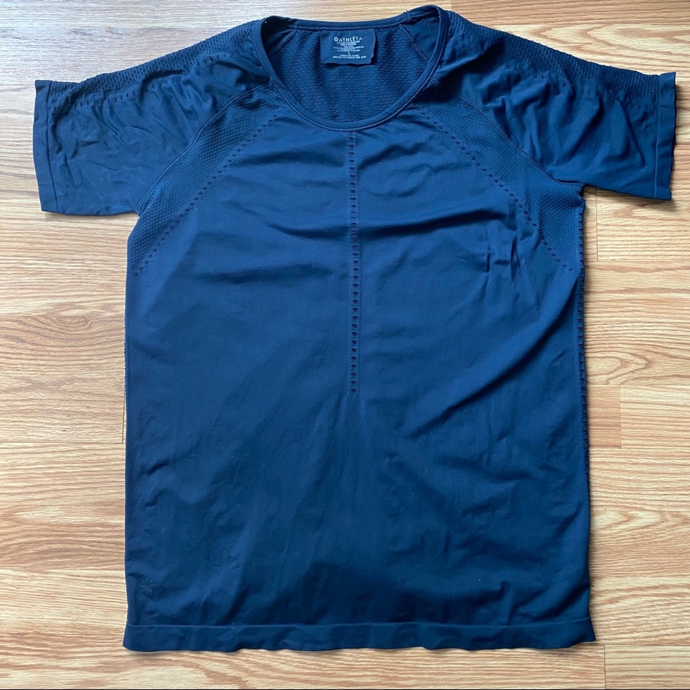 Navy Blue Athleta Foothill Tee